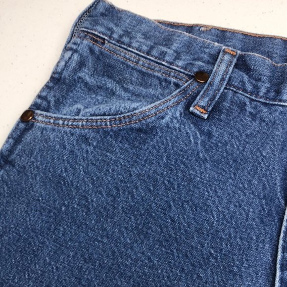 LIKE NEW MENS VINTAGE WRANGLER STRAIGHT JEANS 29x34 - Picture 4 of 10